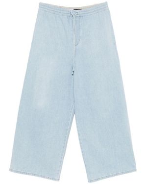 Loewe Cotton Drawstring Trousers - Blue