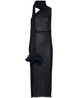 Issey Miyake Knitted Long Dress - Black