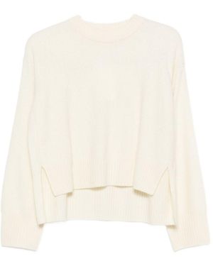 C.t. Plage Wool Crewneck Jumper - Natural
