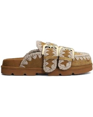 Mou Bio Low Slippers - Brown