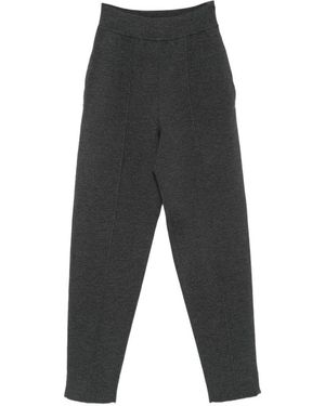 Alaïa Wool Tapered Trousers - Grey