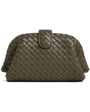 Bottega Veneta Lauren 1980 Small Leather Clutch - Green