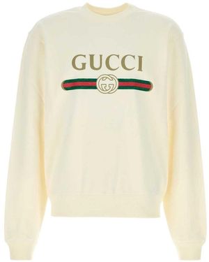 Gucci Fake Crewneck Sweatshirt - White