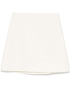 Ermanno Scervino Wool Mini Skirt - White