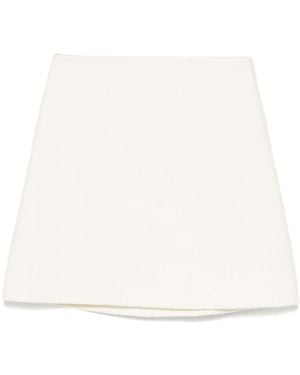 Ermanno Scervino Wool Mini Skirt - White
