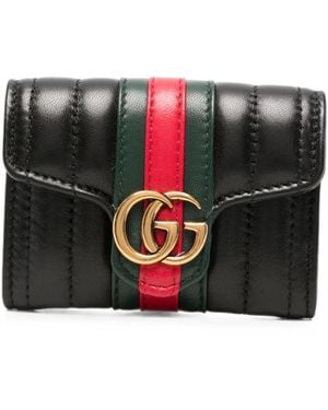 Gucci Gg Marmont Small Leather Wallet - Black