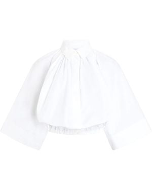 Patou Crop Shirt - White