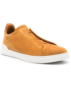 ZEGNA Suede Sneakers - Orange