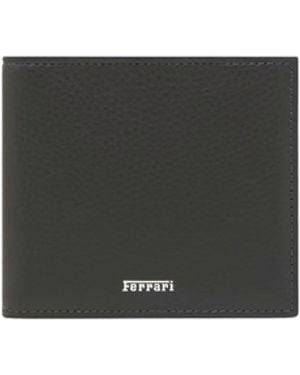 Ferrari Granata Leather Bifold Wallet - White