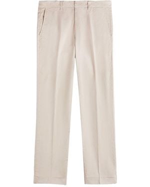Fay Slim Fit Trousers - White