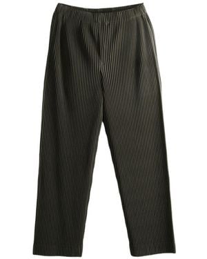 Homme Plissé Issey Miyake Pleated Trousers - Grey