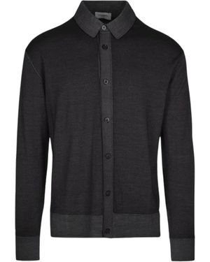 Paolo Pecora Wool Cardigan - Black