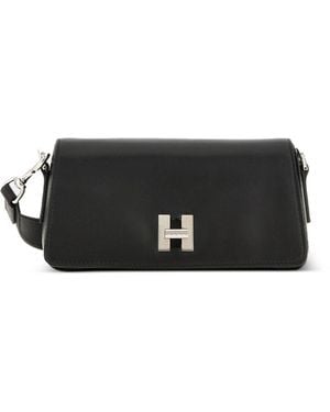 Hogan Leather Crossbody Bag - Black