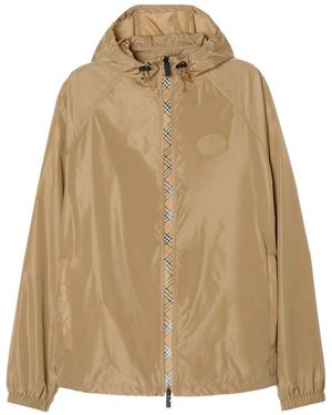 Burberry Clapton Nylon Blouson Jacket - Natural