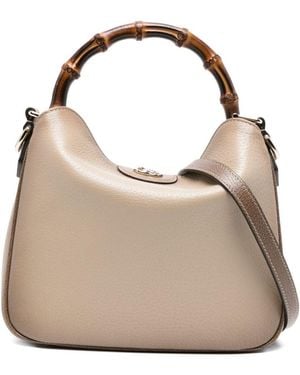 Gucci Diana Small Leather Handbag - Natural