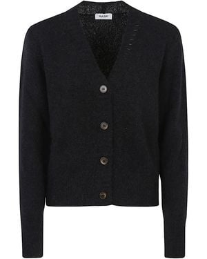 Base London Wool V-Necked Cardigan - Black