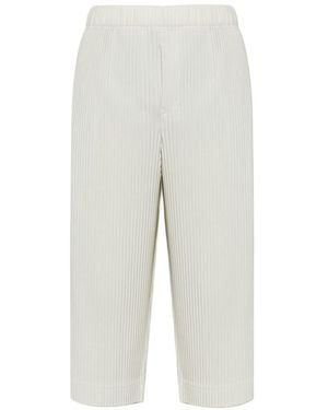 Homme Plissé Issey Miyake Pleated Trousers - White