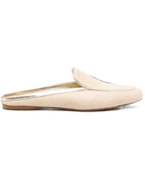 forte_forte Ponyskin Loafers - White