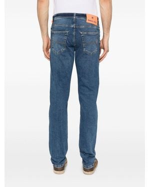Manuel Ritz Jeans With Logo Application - Blue