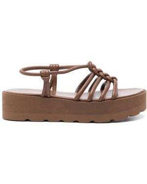 Gianvito Rossi Hebe Leather Sandals - Brown