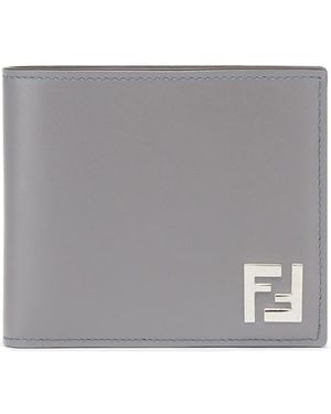 Fendi Portafoglio Ff Squared - Grigio