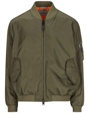 Balenciaga Nylon Bomber Jacket - Green