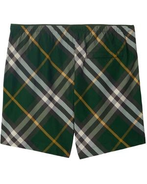 Burberry Costume Da Bagno Con Vita Elasticizzata - Verde
