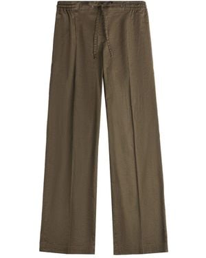 Fay Cotton Trousers - Green