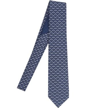 Ferragamo Cravatta Garbo - Blu