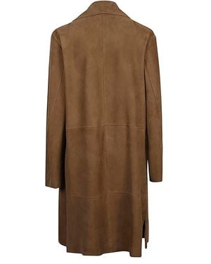 FURLING BY GIANI Cappotto In Camoscio - Marrone