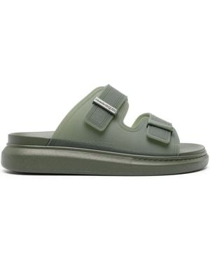 McQueen Sandali Hybrid Con Suola Piatta 35Mm - Verde