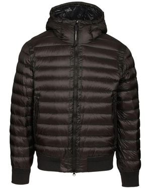 C.P. Company Logo Down Jacket - Black