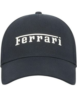 Ferrari Baseball Cap With Logo - Black