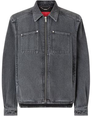 Ferrari Cotton Denim Jacket - Grey
