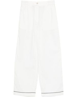 forte_forte Cotton Pyjama Trousers - White