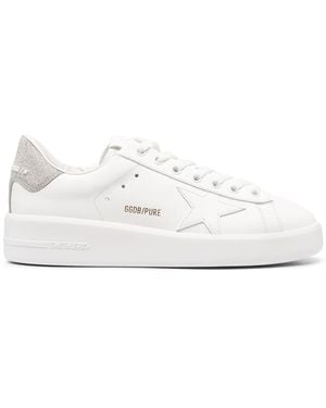 Golden Goose Purestar Leather Trainers - White