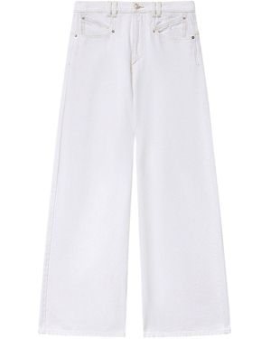 Isabel Marant Lemony Denim Jeans - White