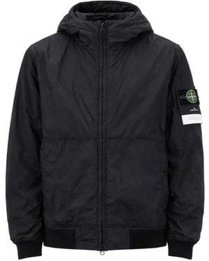 Stone Island Logo Giacca Blouson - Nero