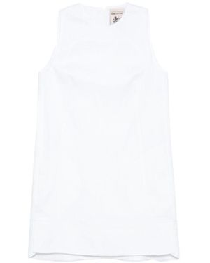 Semicouture Sheena Linen Mini Dress - White