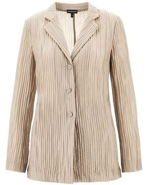 Emporio Armani Giacca Blazer A Un Petto - Neutro