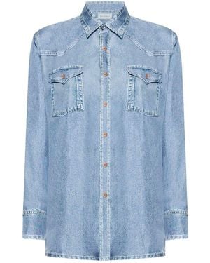 Pierre Louis Mascia Silk Shirt - Blue