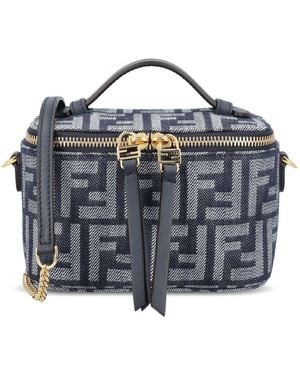 Fendi Denim Vanity Case - Blue