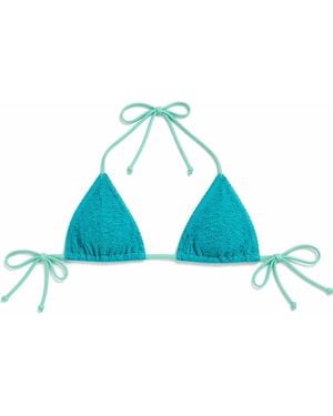 Bondeye Luana Contrast Triangle Bikini - Blue