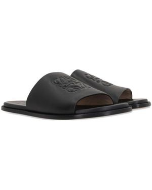 Loewe Sandalo Flex Anagram - Nero