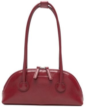 Marge Sherwood Bessette Leather Shoulder Bag - Red