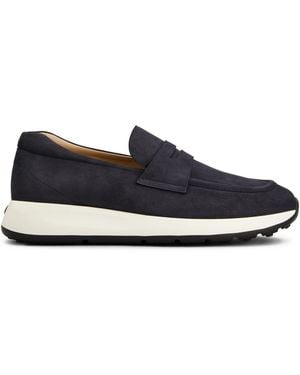 Tod's Dot Leather Loafers - Blue