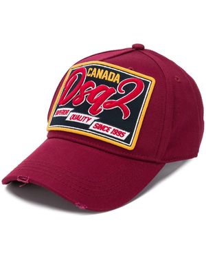 DSquared² Hat With Patch - Red