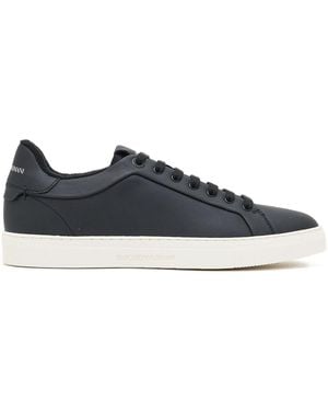 Emporio Armani Leather Sneakers - Blue