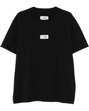 MM6 by Maison Margiela Logo T-Shirt - Nero