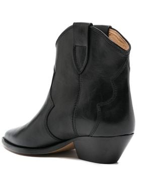 Isabel Marant Dewina Leather Boots - Black